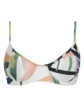 Lygia & Nanny printed bikini top - White