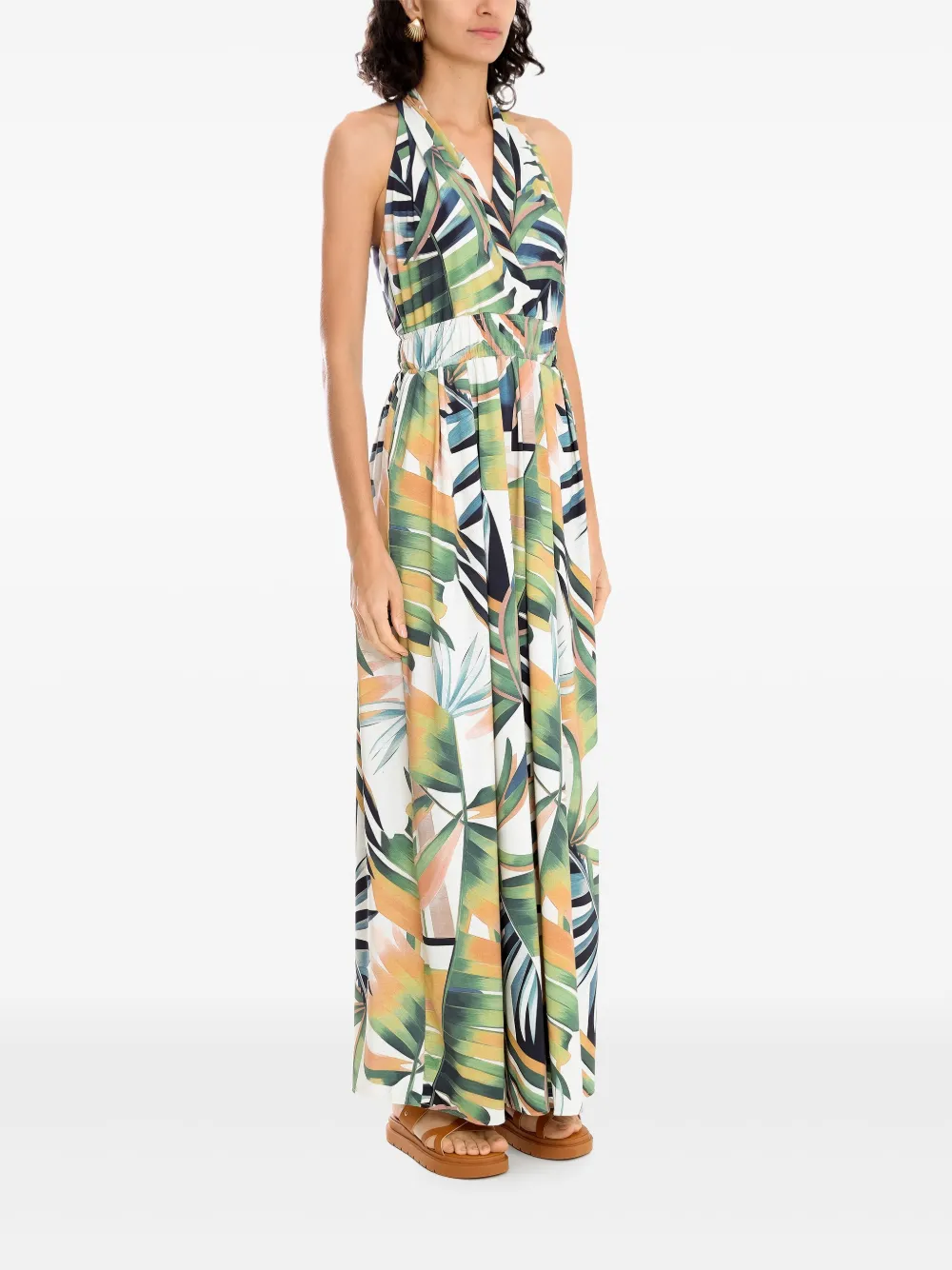 Lygia & Nanny Jurk met bloemenprint Groen