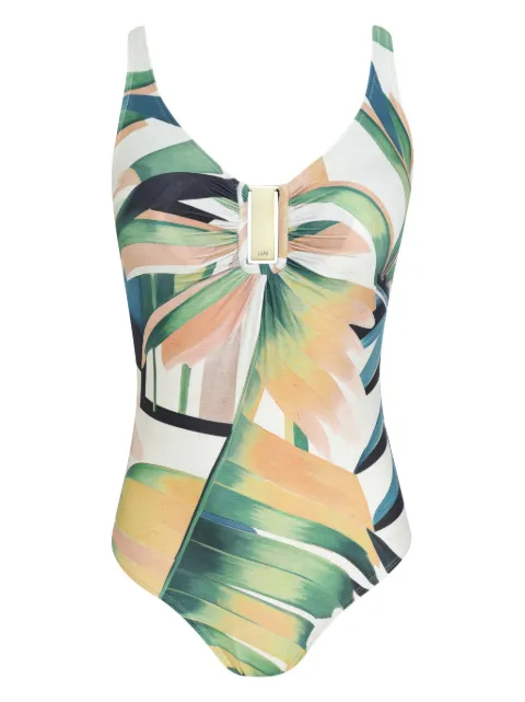 Lygia & Nanny Mirassol leaf-print swimsuit