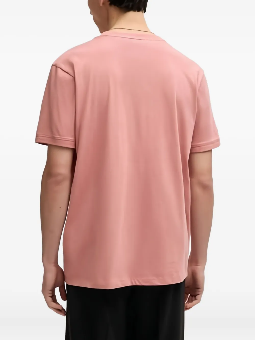 HUGO T-shirt met logoprint Roze