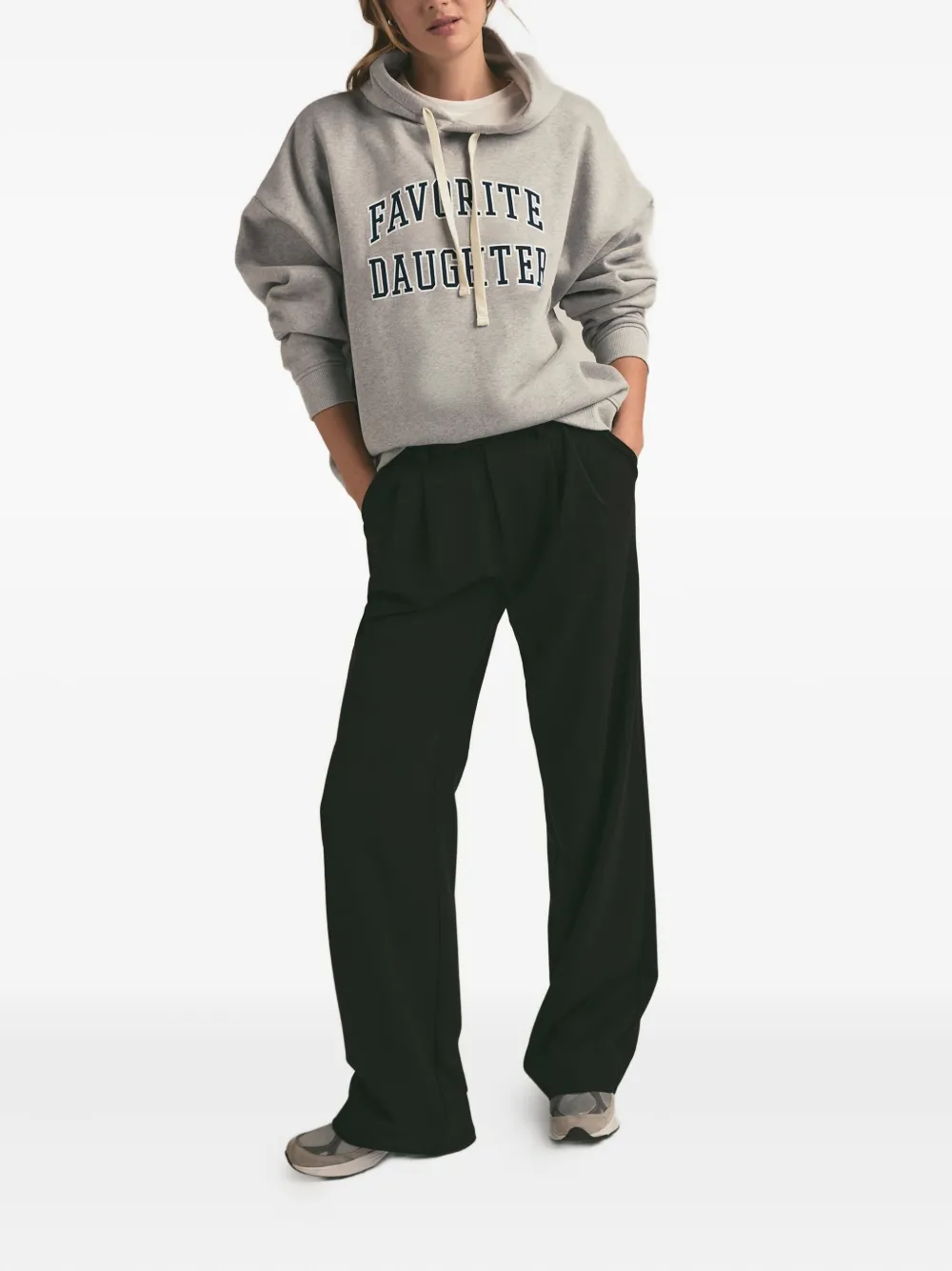 Favorite Daughter collegiate-logo hoodie - Grijs