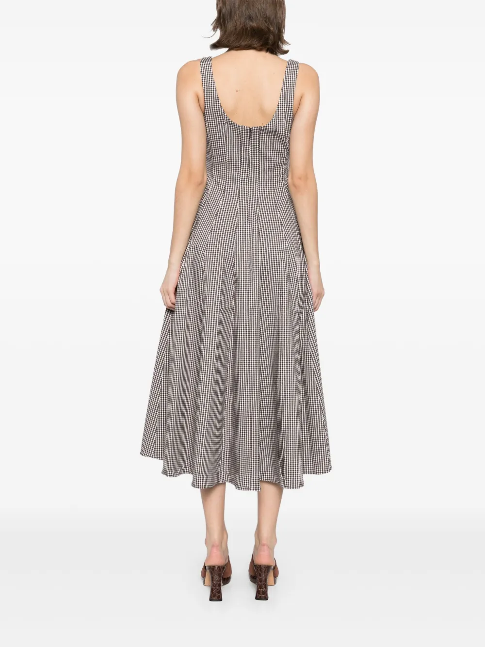 STAUD Wells dress - Bruin
