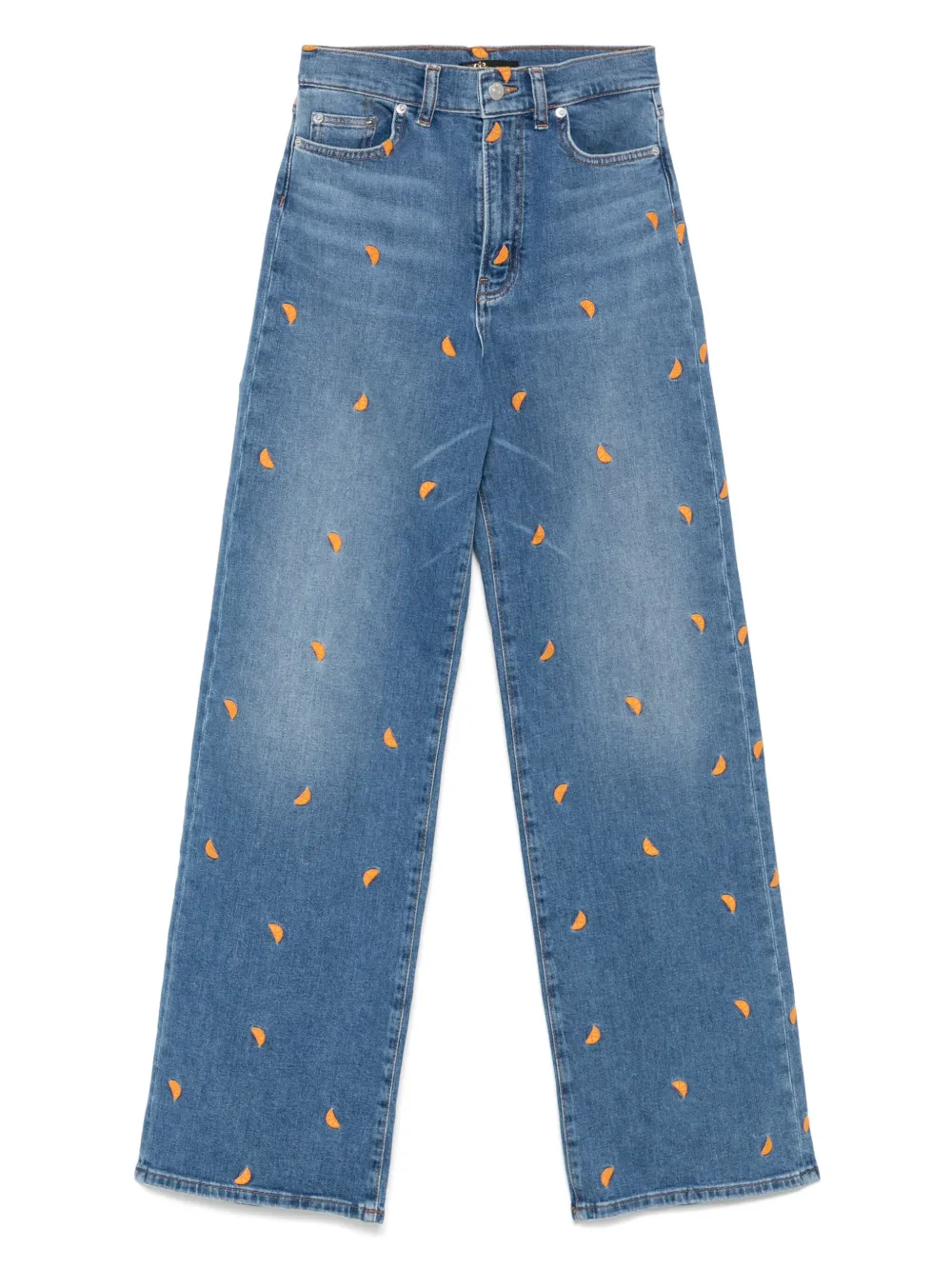 Maje fruit-embroidery jeans | Blue | Image 1