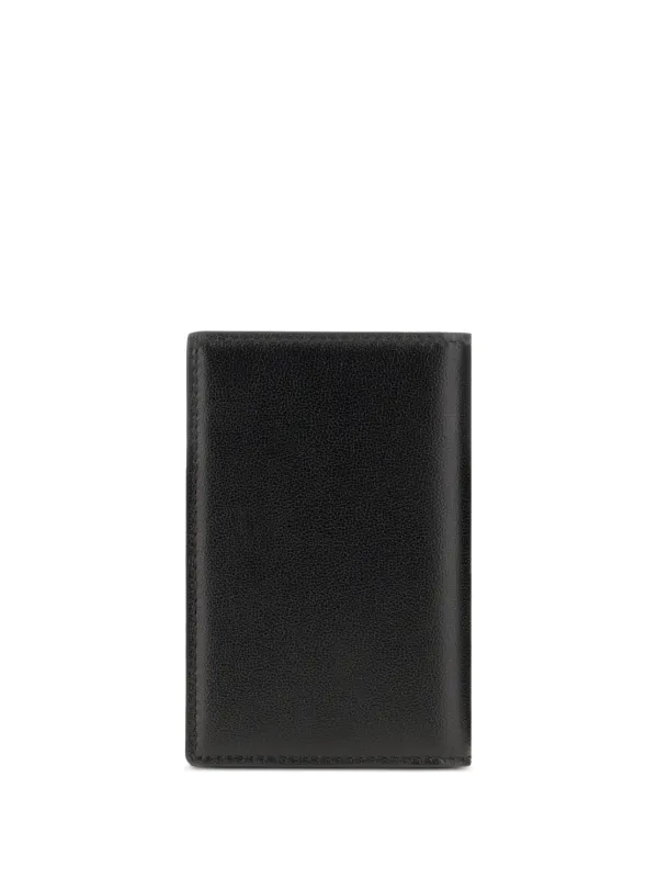 【関税＆送料込み】Dolce & Gabbana Black Bifold Wallet With Calfskin bifold wallet with logo tag in Black for Men