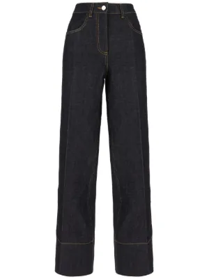 GIVENCHY ミッドライズ ワイド デニム ジーンズ GIVENCHY ミッドライズ ワイド デニム ジーンズ
