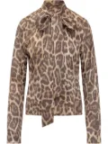 Stella McCartney leopard-print blouse - Brown