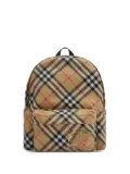 Burberry small check backpack - Neutrals