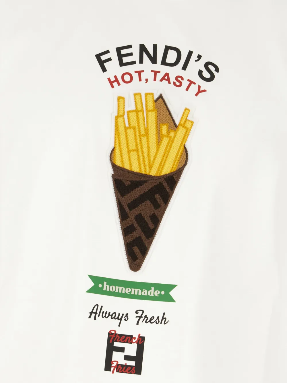 FENDI T-shirt met print Wit