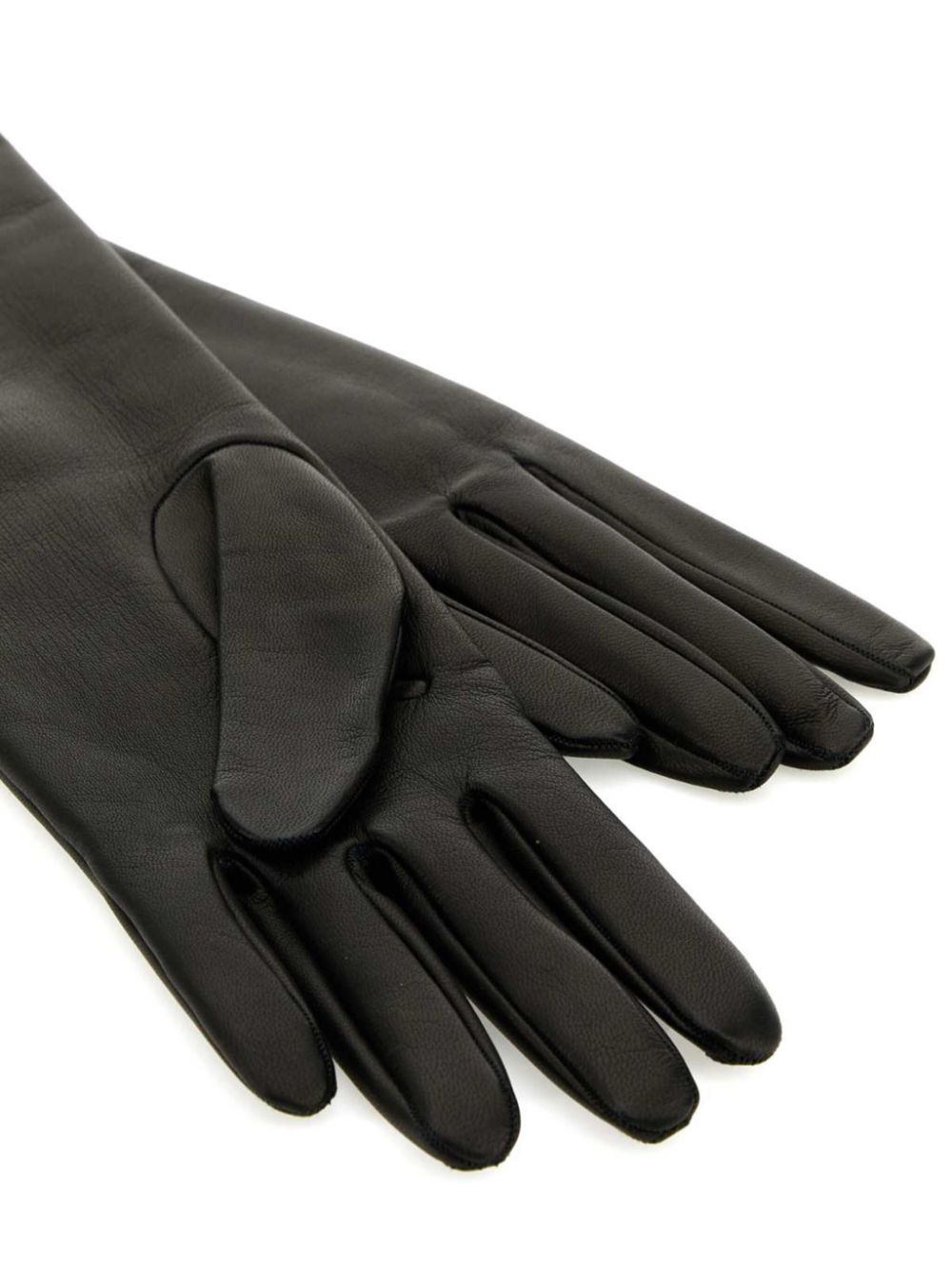 Saint Laurent leather gloves - Zwart