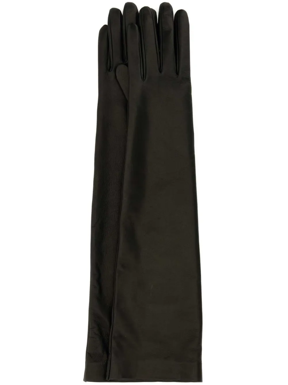 Saint Laurent Leren handschoenen Zwart