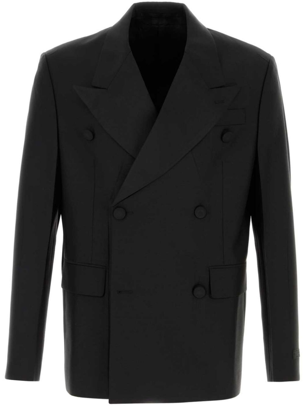 Prada Blazer met dubbele rij knopen Zwart