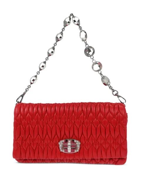 Miu Miu Pre-Owned 2010s matelassé-effect shoulder bag