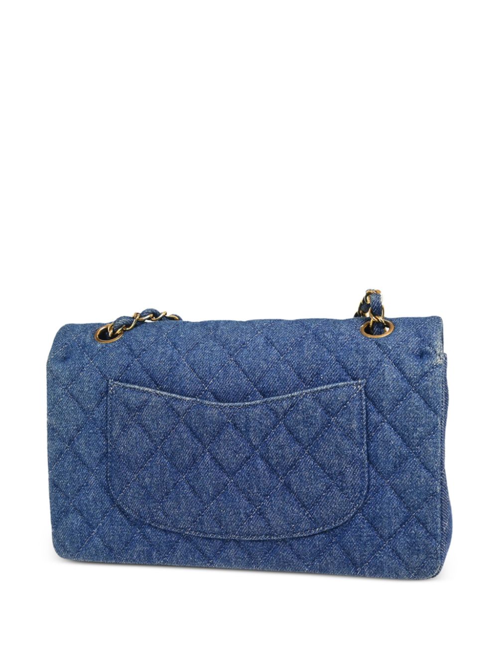 CHANEL Pre-Owned 1998 Double Flap medium schoudertas - Blauw