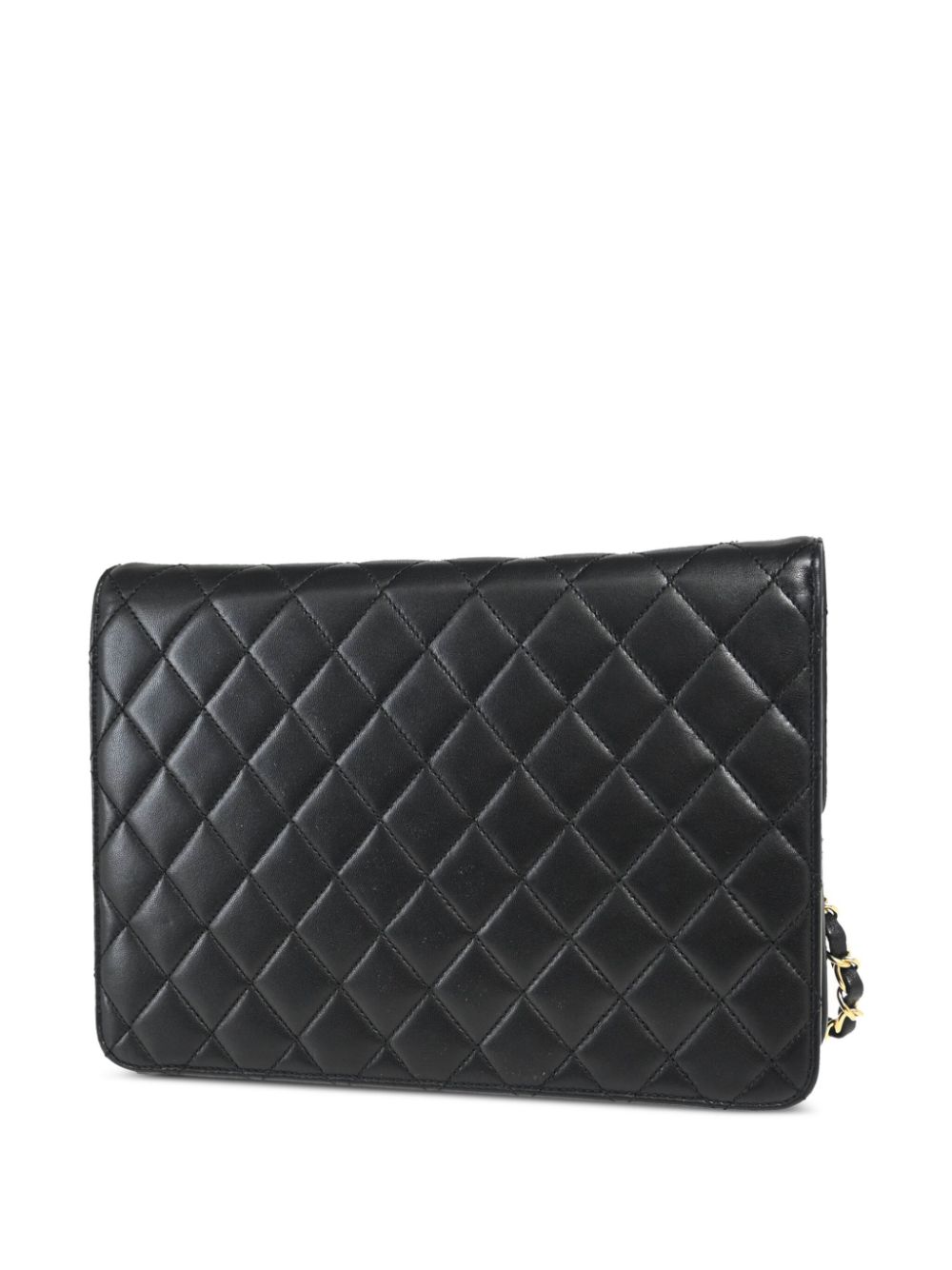 CHANEL Pre-Owned 2009 kleine Half Flap schoudertas - Zwart