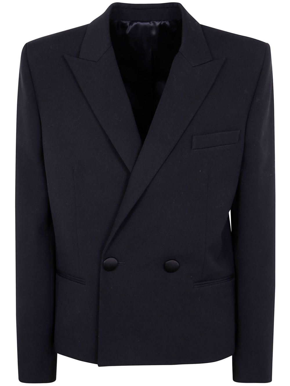 wool double-breasted blazer