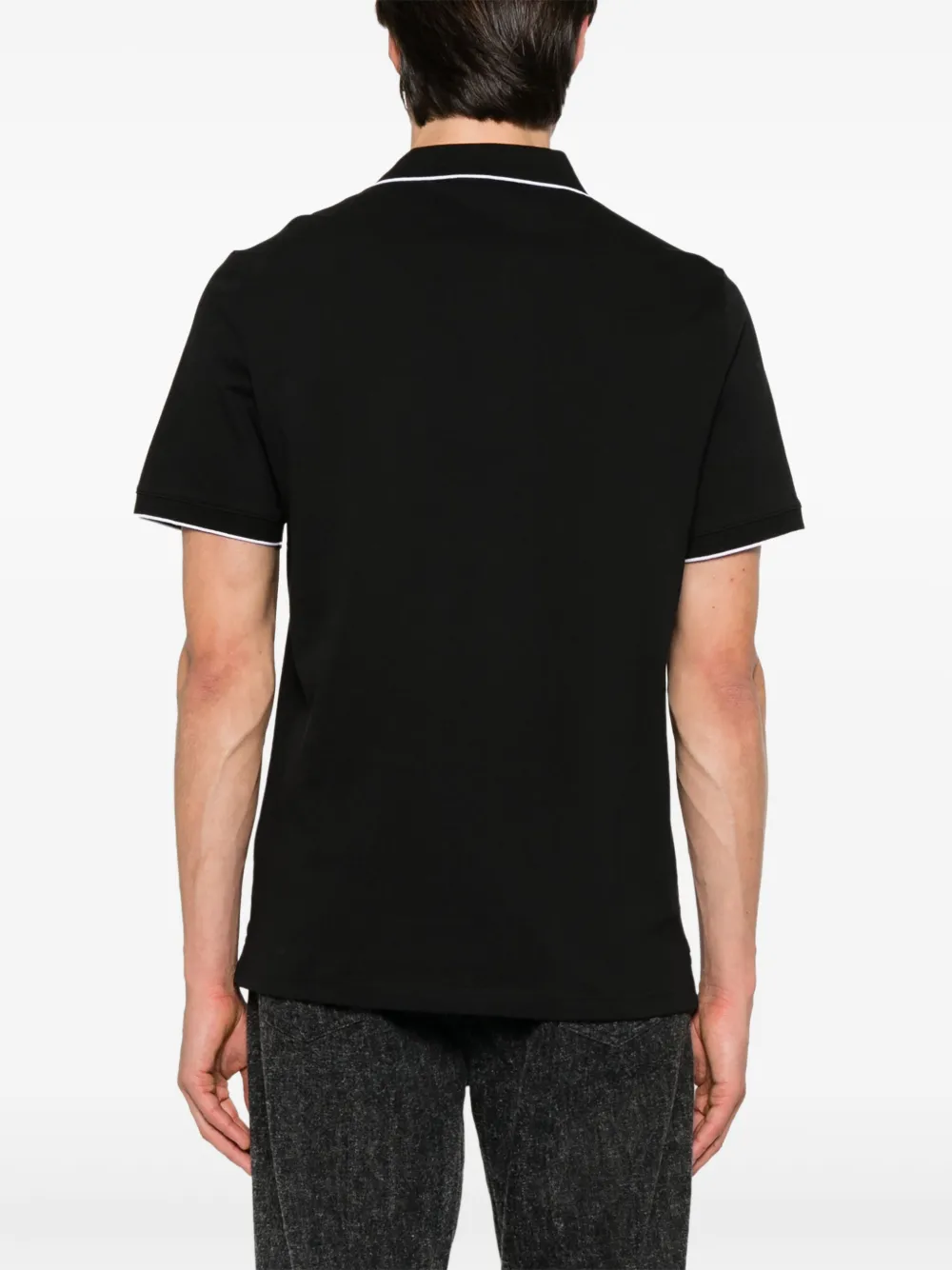 Calvin Klein Poloshirt met logopatch Zwart