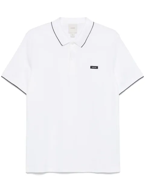 Calvin Klein rubberised-logo polo shirt 