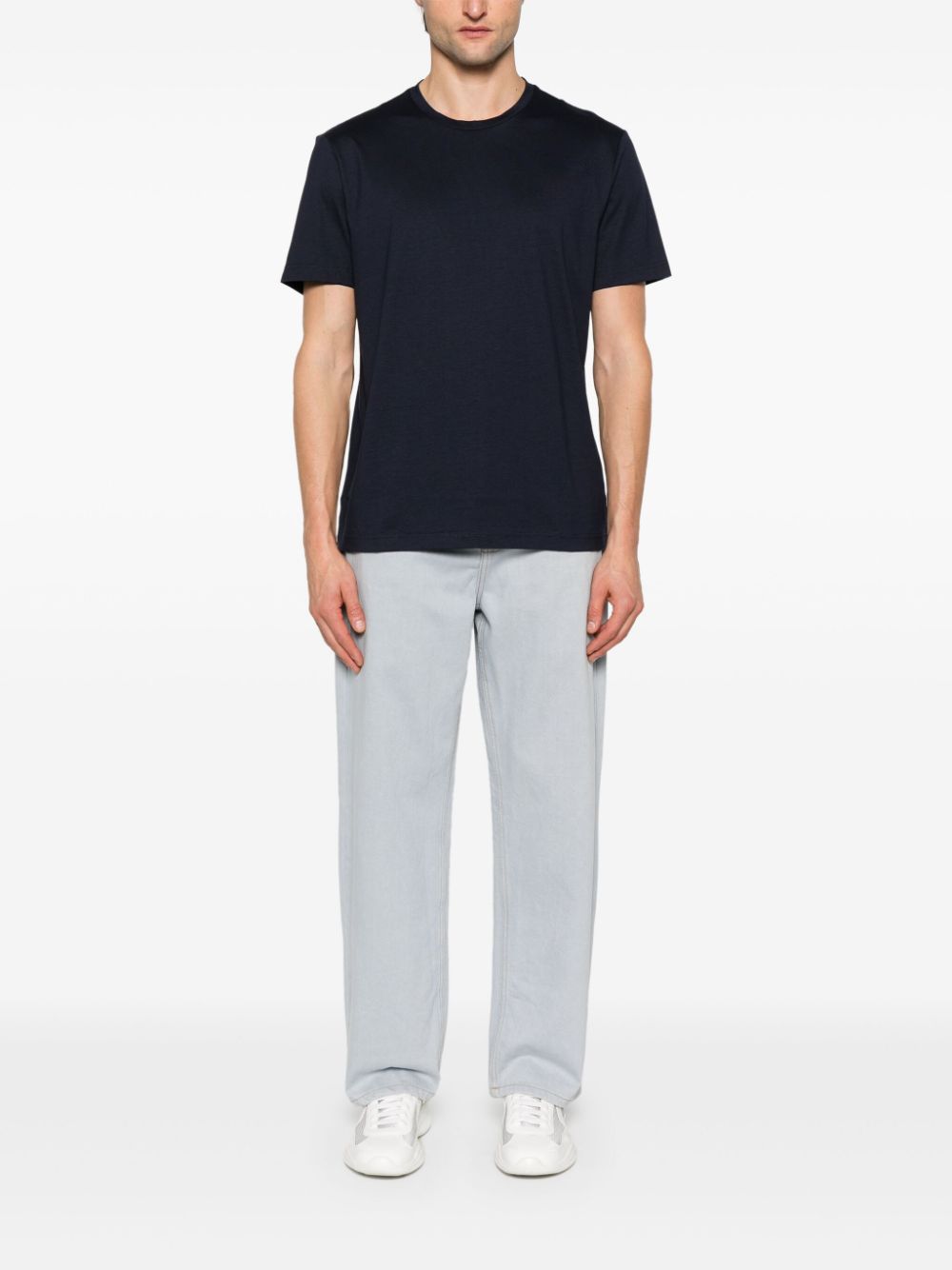 Calvin Klein cotton jersey T-shirt - Blauw