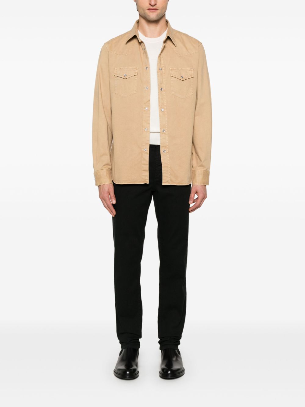 TOM FORD Western shirt - Neutrals