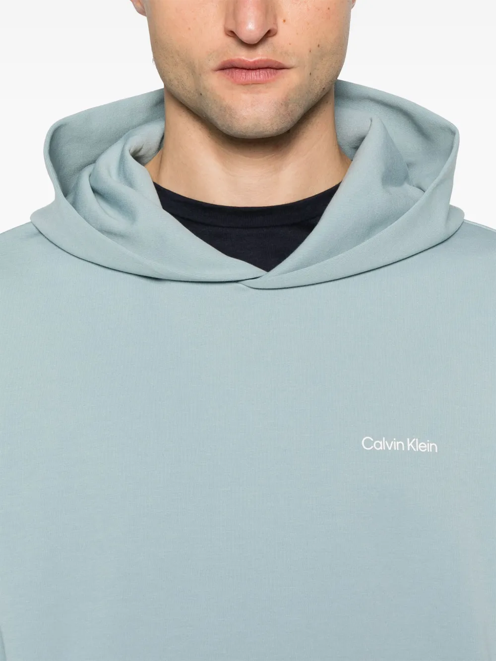 Calvin Klein Hoodie met logoprint Blauw