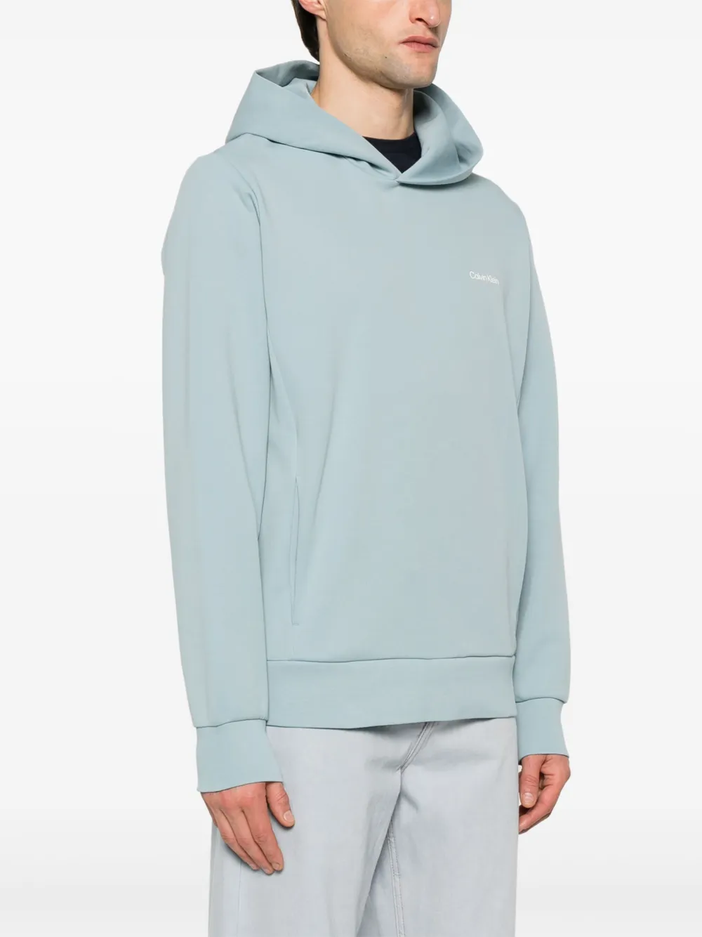 Calvin Klein Hoodie met logoprint Blauw