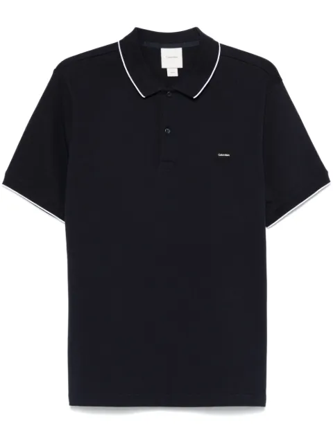 Calvin Klein playera tipo polo con parche del logo