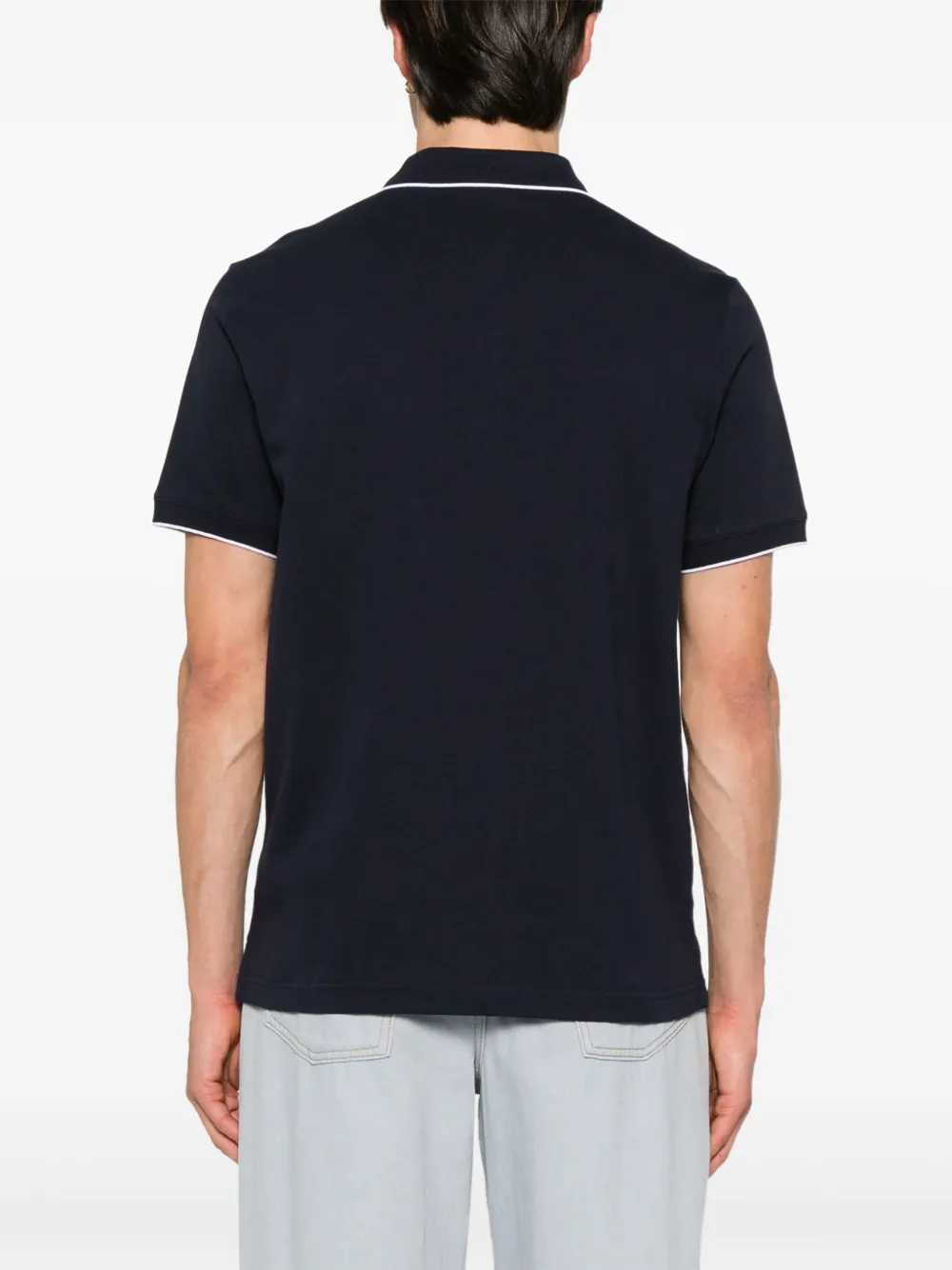 Calvin Klein Poloshirt met logopatch Blauw