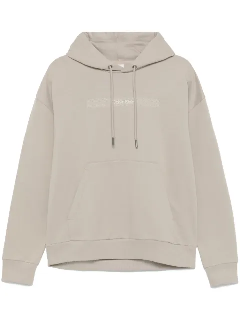 Calvin Klein logo-embroidered hoodie 