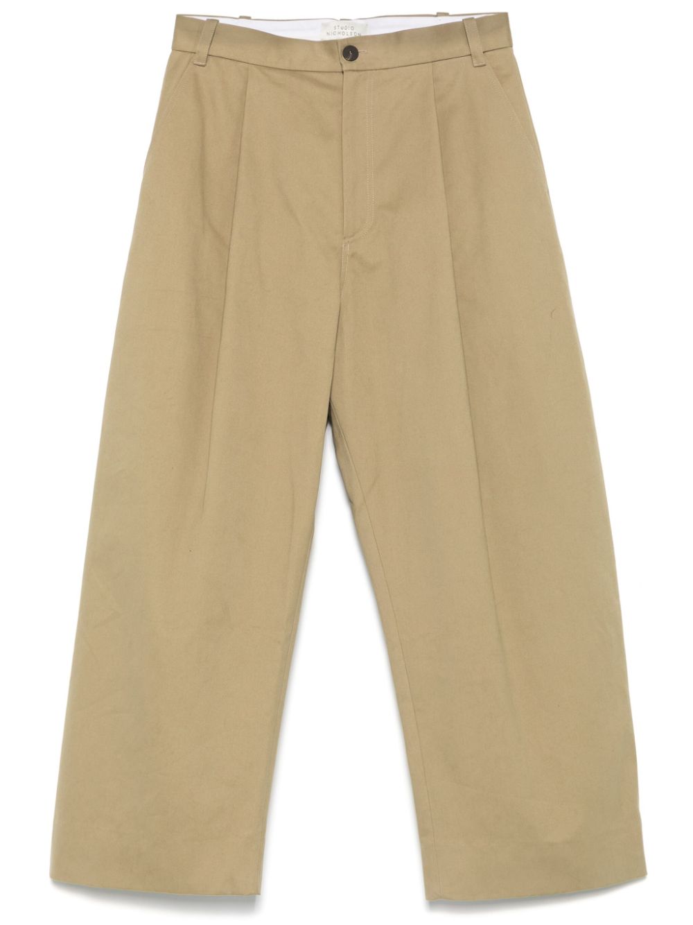 pleat-detail trousers