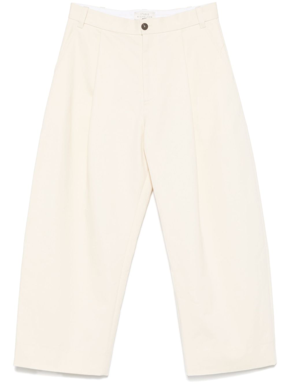 pleat-detail trousers