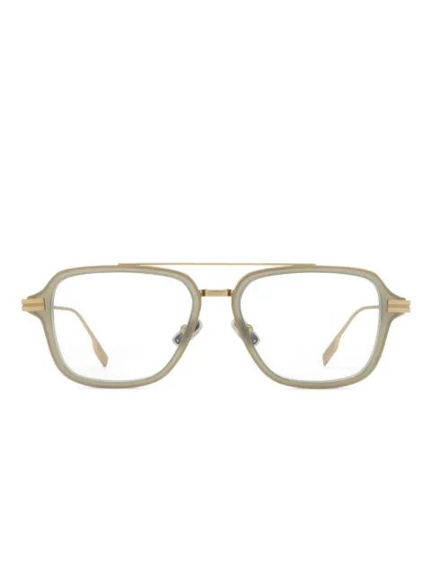 Zegna lunettes de soleil à monture pilote