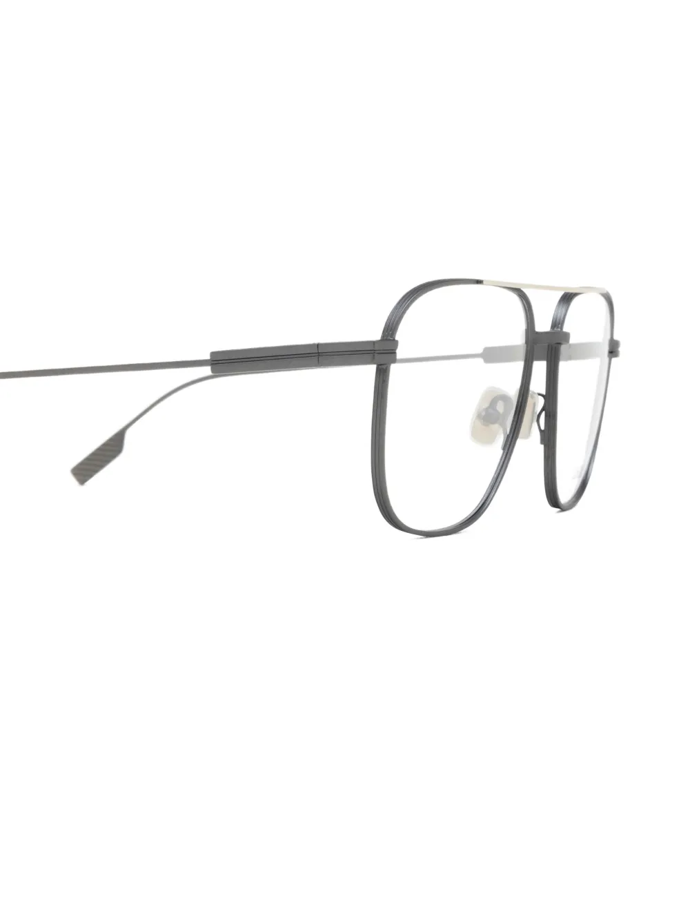 Zegna Bril met vierkant montuur Zwart