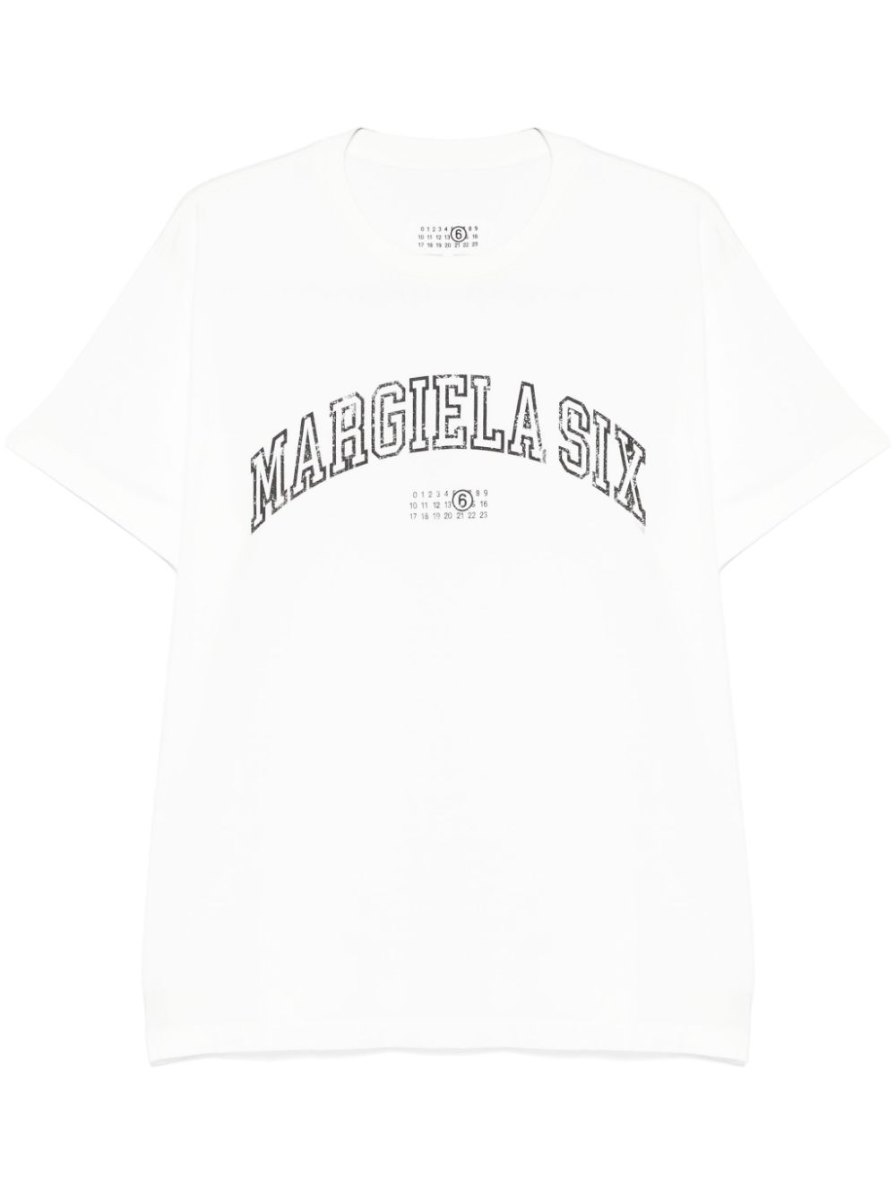 MM6 Maison Margiela logo-print T-shirt - White