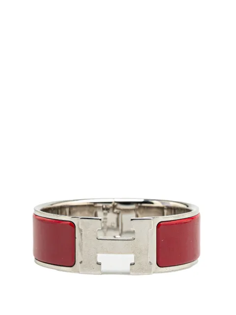 Hermès Pre-Owned 2019 Wide Enamel Clic Clac H PM costume bracelet