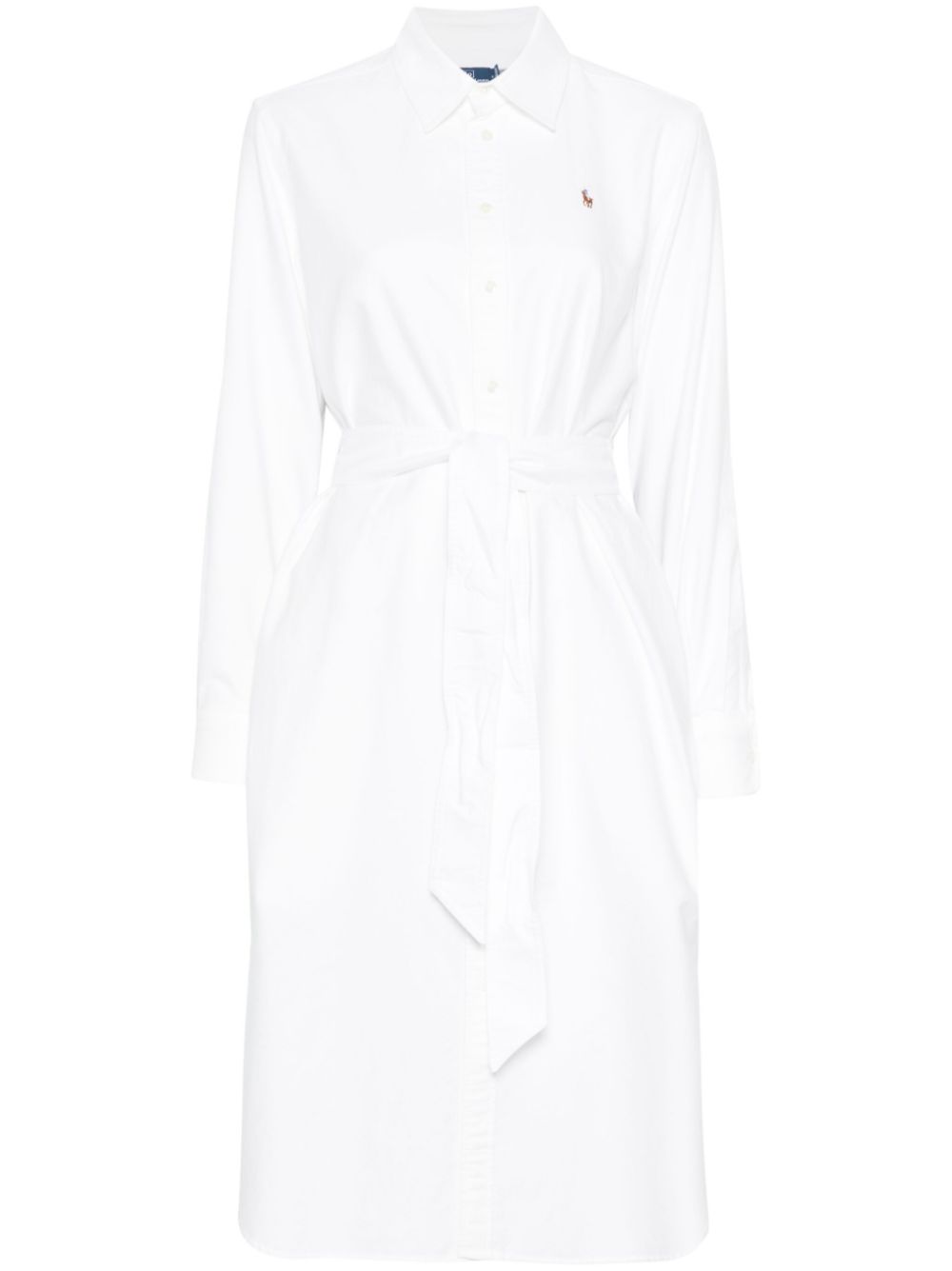 Polo Pony-embroidered midi dress