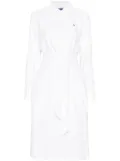 Polo Ralph Lauren Polo Pony-embroidered midi dress - White