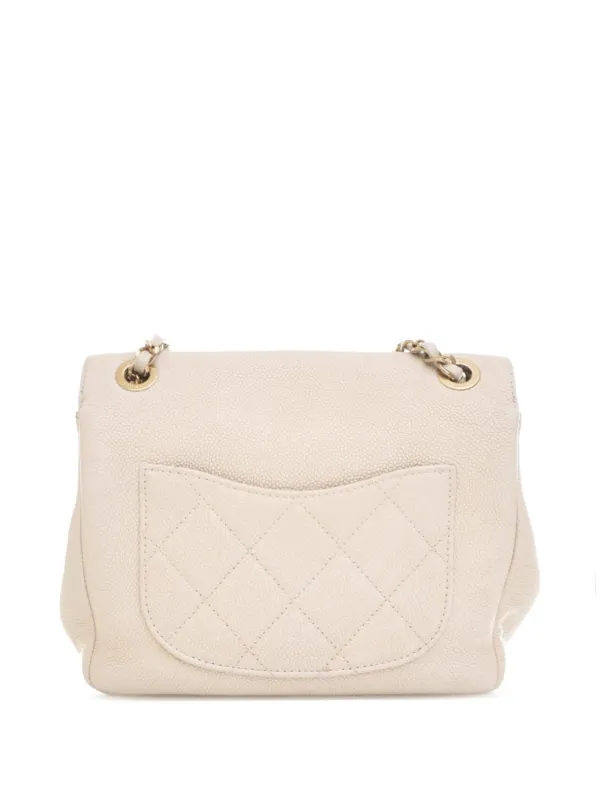 CHANEL Pre-Owned 2019 Caviar Business Affinity Messenger Flap
