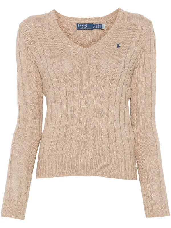 Polo Ralph Lauren ケーブルニットセーター S ベージュ Polo Ralph Lauren ケーブルニット セーター | ニュートラル