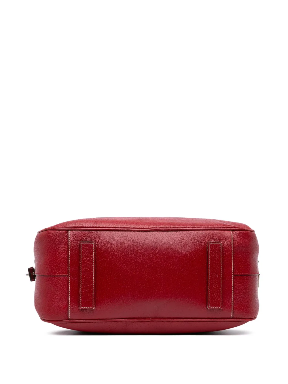 Pre-owned Prada 2000-2013 Cinghiale Bauletto Handbag In Red