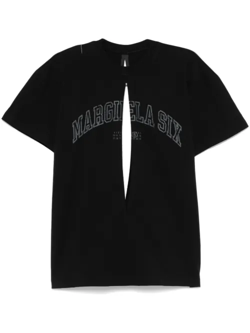 T-shirt à logo imprimé - MM6 Maison Margiela - Modalova