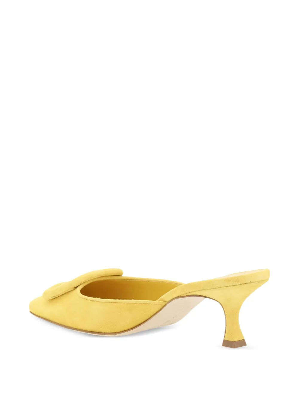 Manolo Blahnik 50mm Maysale mules Yellow