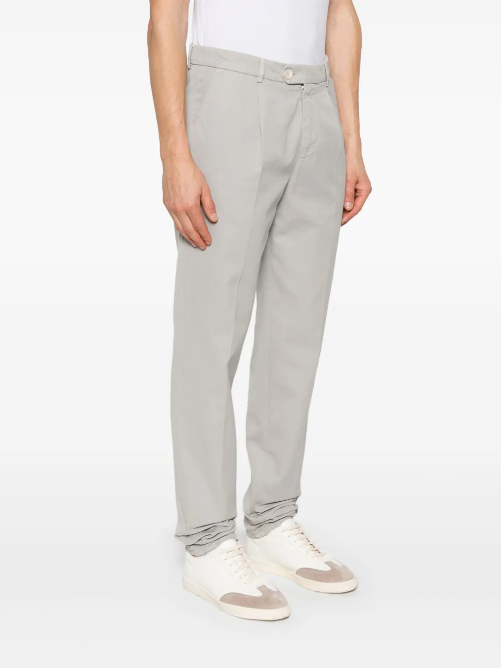 Brunello Cucinelli Broek met geplooid detail Grijs