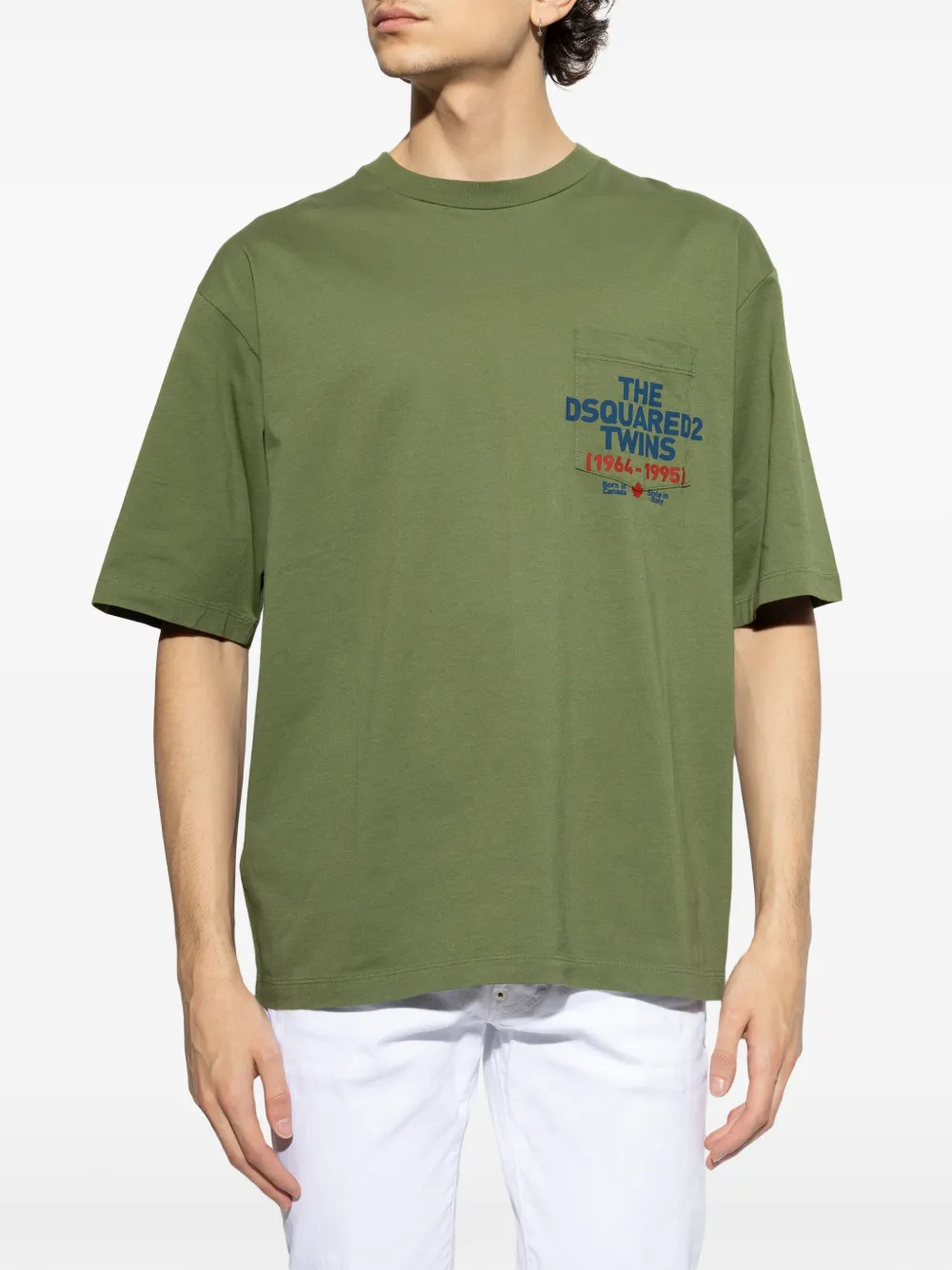 DSQUARED2 T-shirt met logoprint Groen