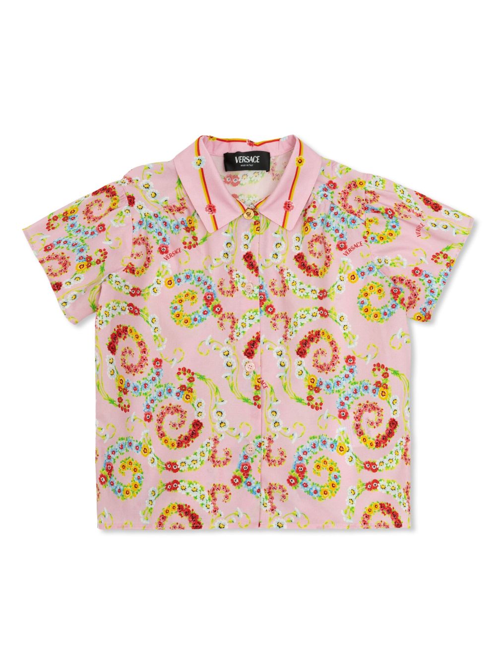 Versace Kids short-sleeved shirt - Pink