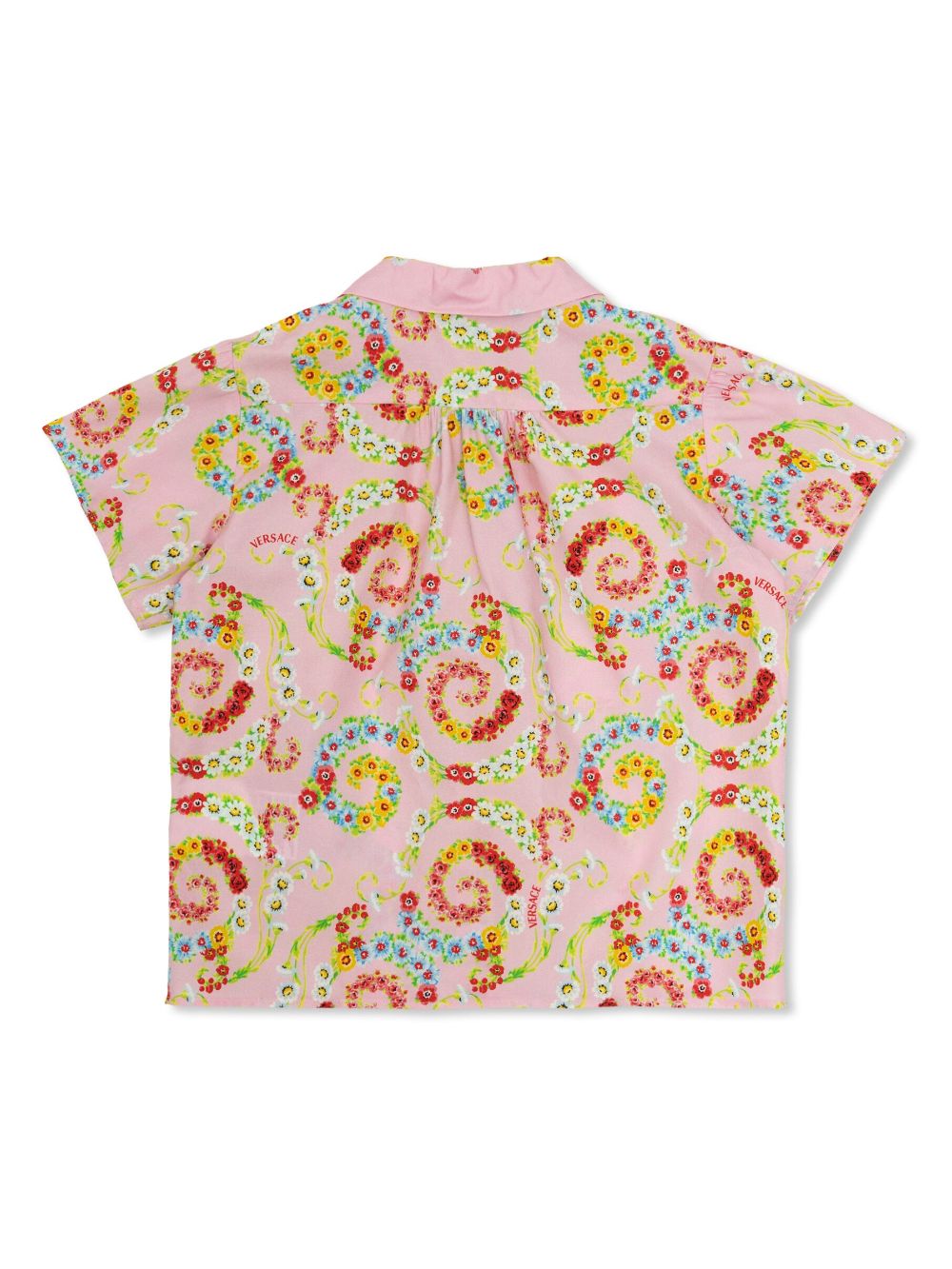 Versace Kids short-sleeved shirt - Pink