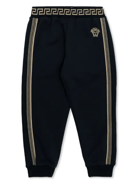 Versace Kids Calça esportiva com bordado Medusa Head