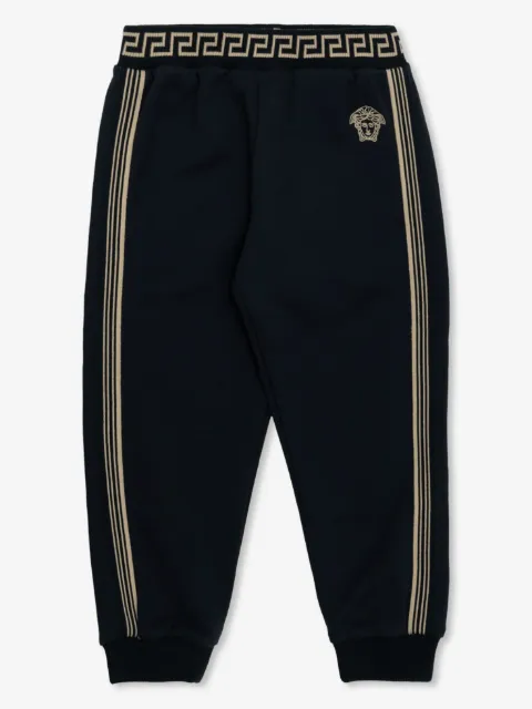 Versace Kids pants con bordado Medusa Head