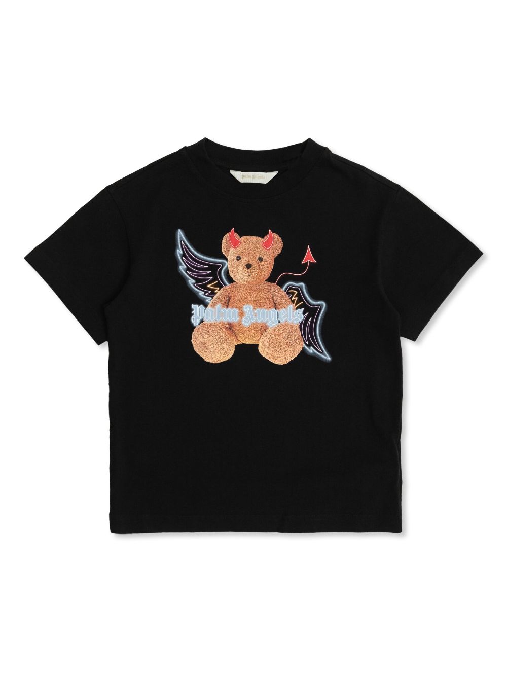 Palm Angels Kids T-shirt met beerprint Zwart