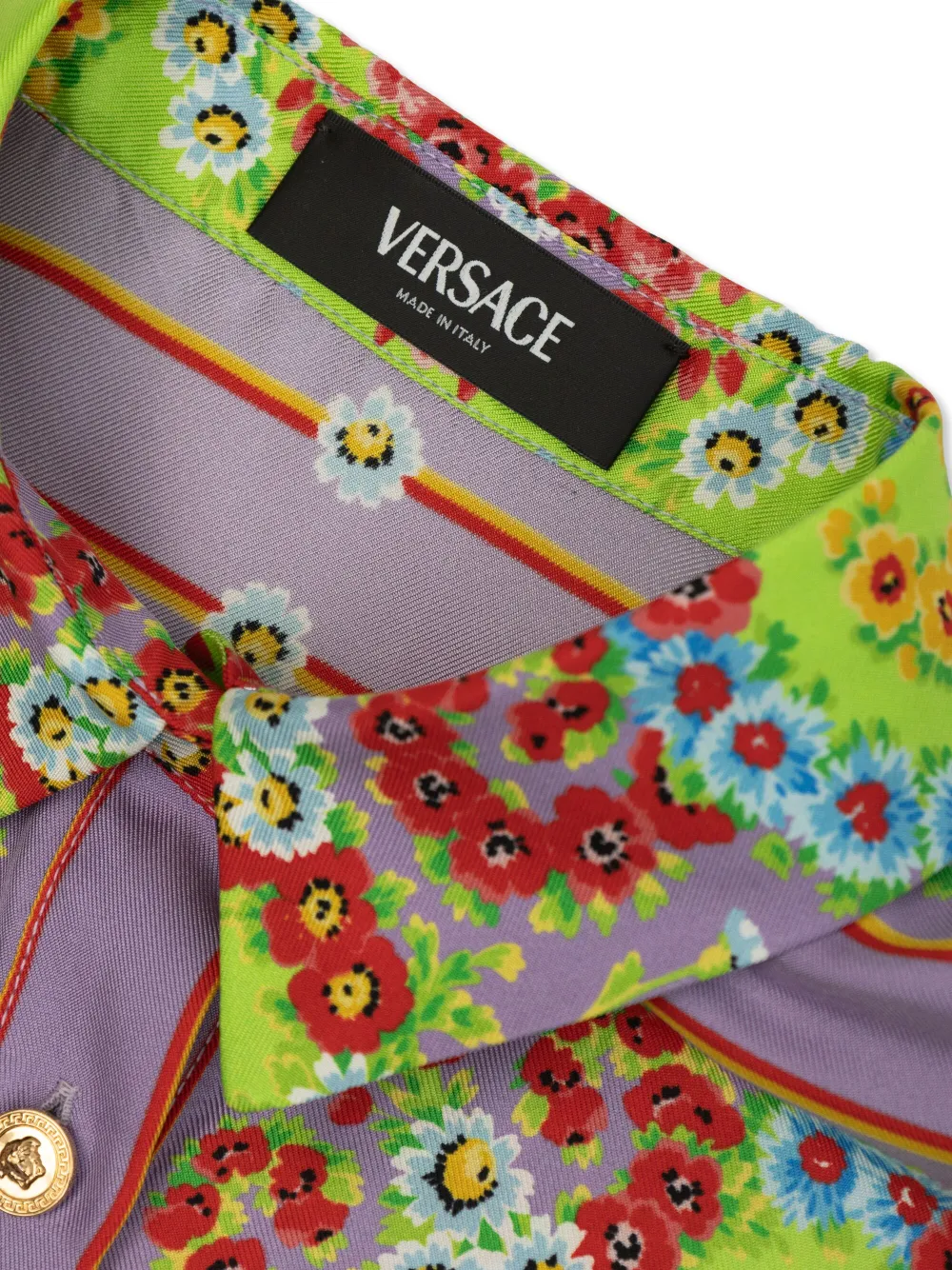 Versace Kids Jurk met bloemenprint Roze