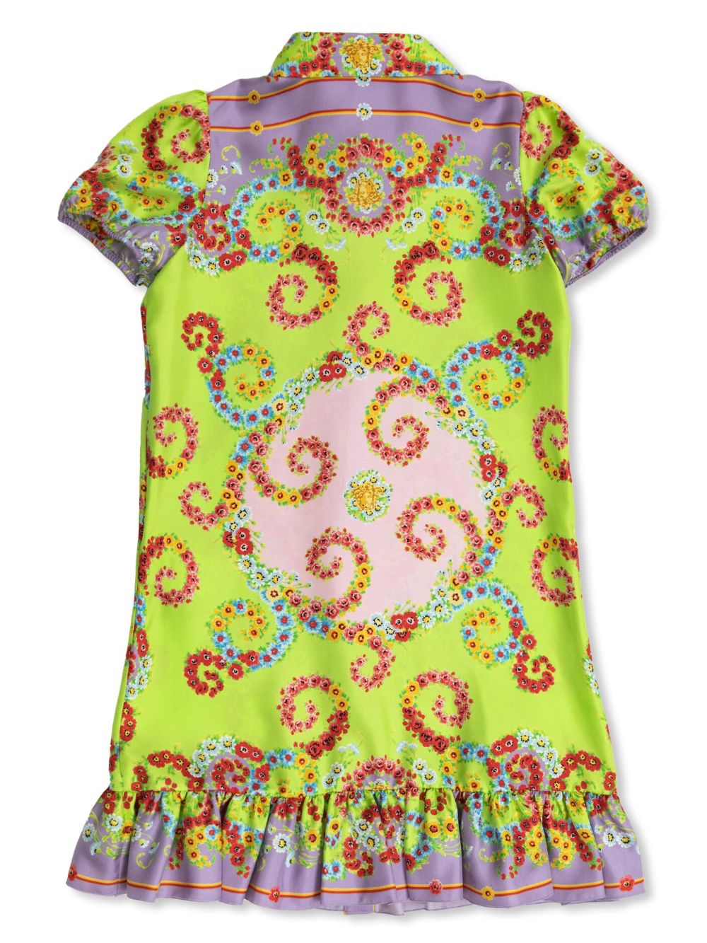 Versace Kids floral-print dress - Roze